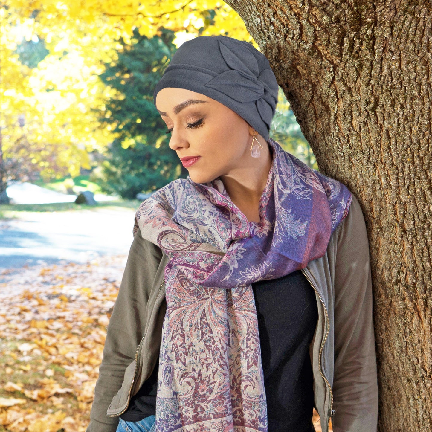 Luxury Fleece Butterfly Beanie Hat for Women