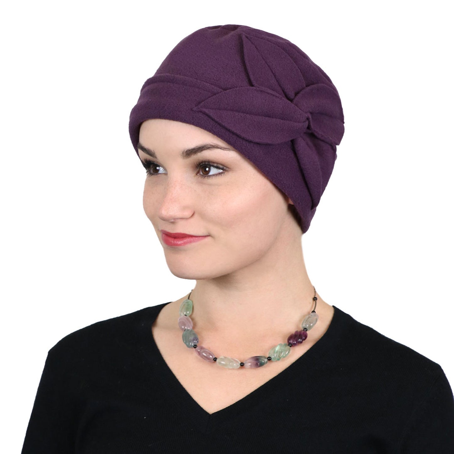 Luxury Fleece Butterfly Beanie Hat for Women