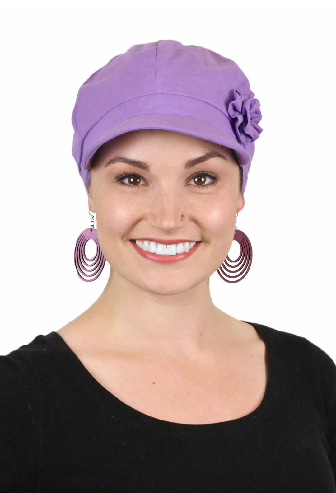 Brighton Newsboy Cap for Chemo Patients Women 100% Cotton 50+ UPF