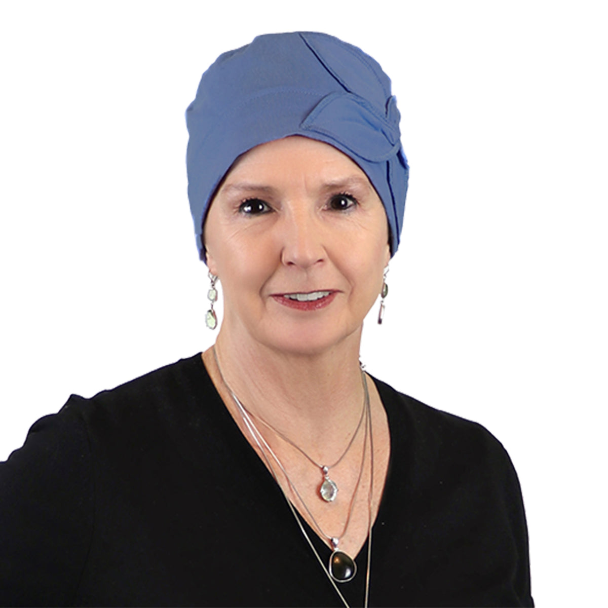 Combed Cotton Butterfly Beanie Chemo Headwear Turban for Women 50+ UPF Sun Protection