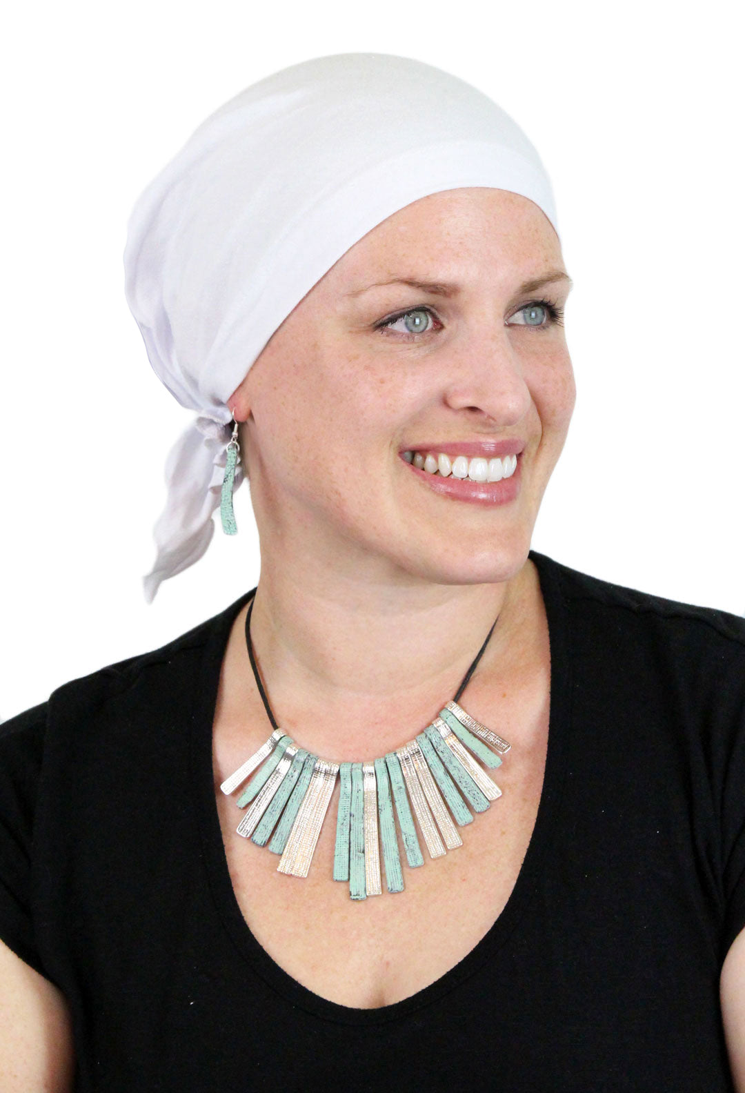 Celeste Cotton Pre Tied Headscarf Chemo Headwear 50+ UPF