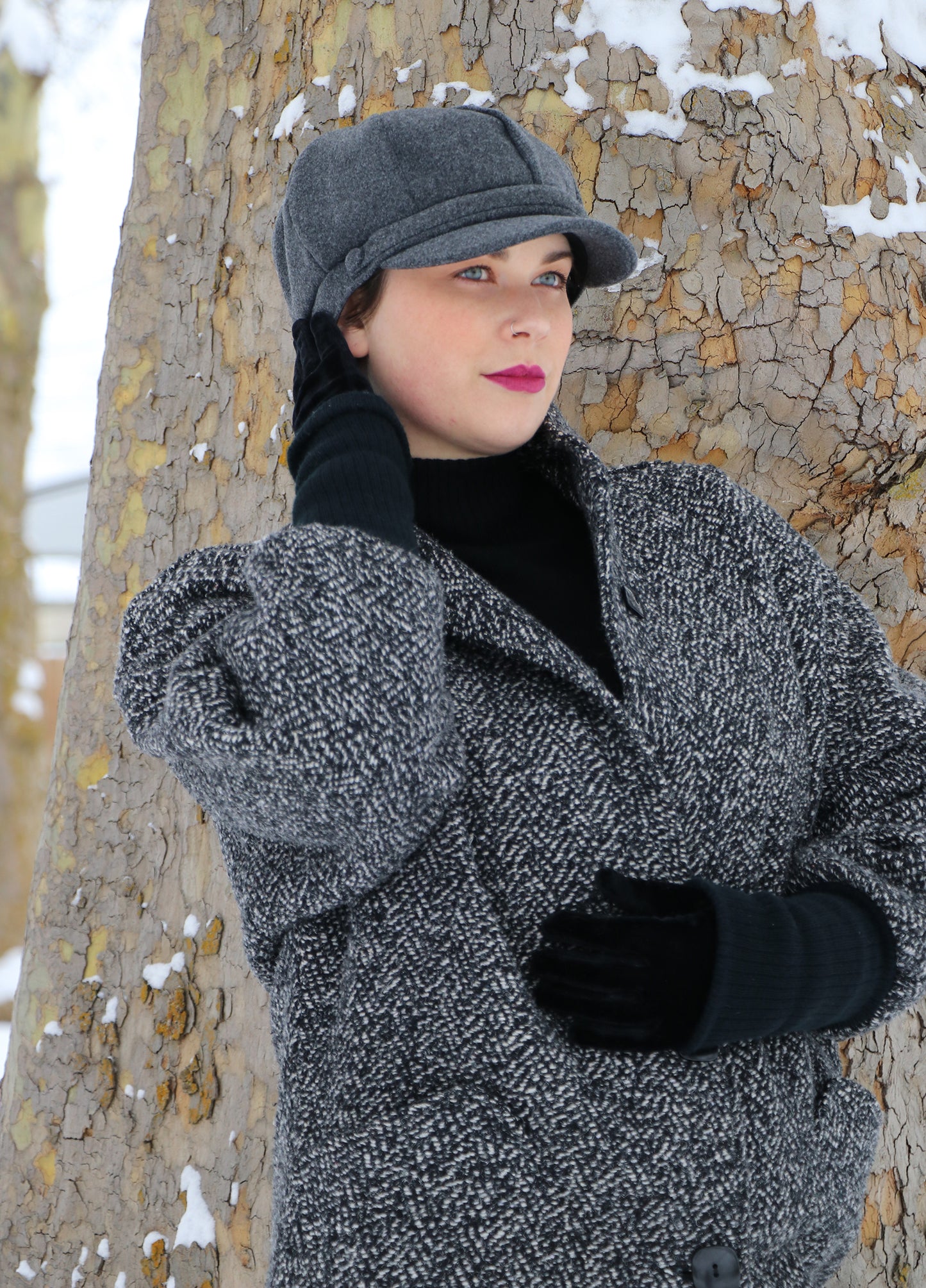 Dylan Newsboy Hat for Women Chemo Headwear Fall & Winter
