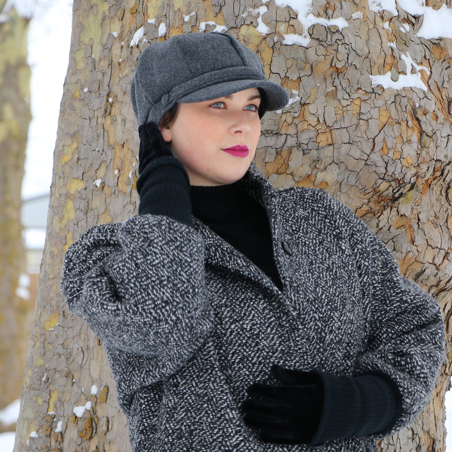 Dylan Newsboy Hat for Women Chemo Headwear Fall & Winter