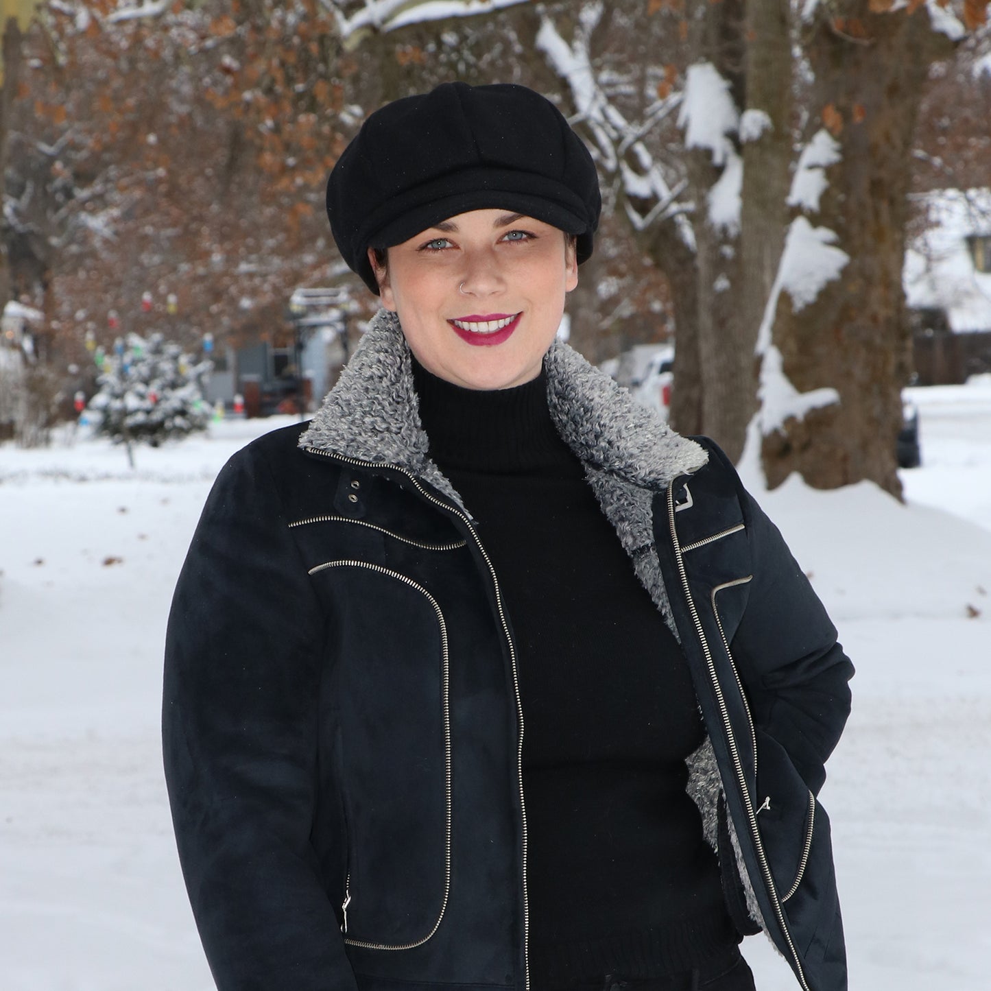 Dylan Newsboy Hat for Women Chemo Headwear Fall & Winter