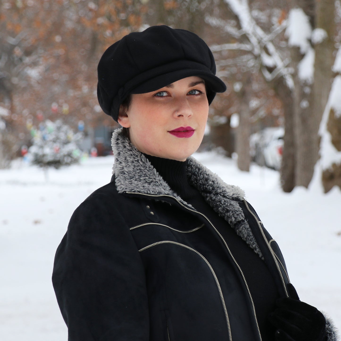 Dylan Newsboy Hat for Women Chemo Headwear Fall & Winter