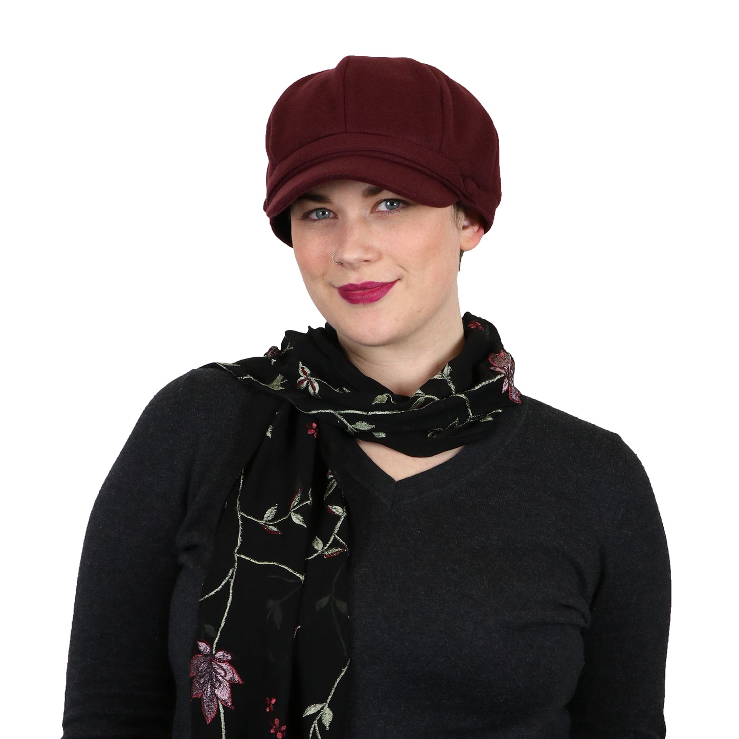 Dylan Newsboy Hat for Women Chemo Headwear Fall & Winter