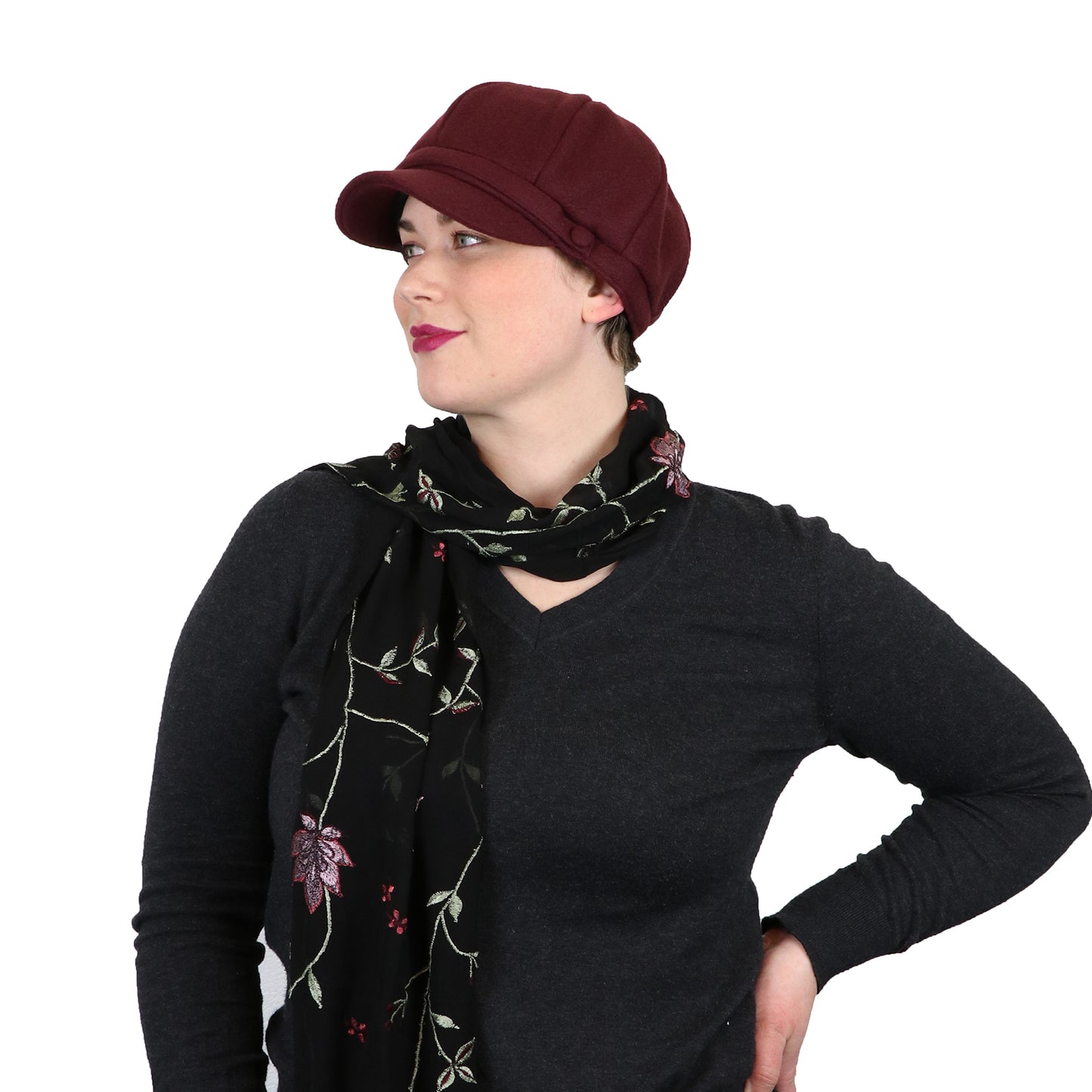 Dylan Newsboy Hat for Women Chemo Headwear Fall & Winter
