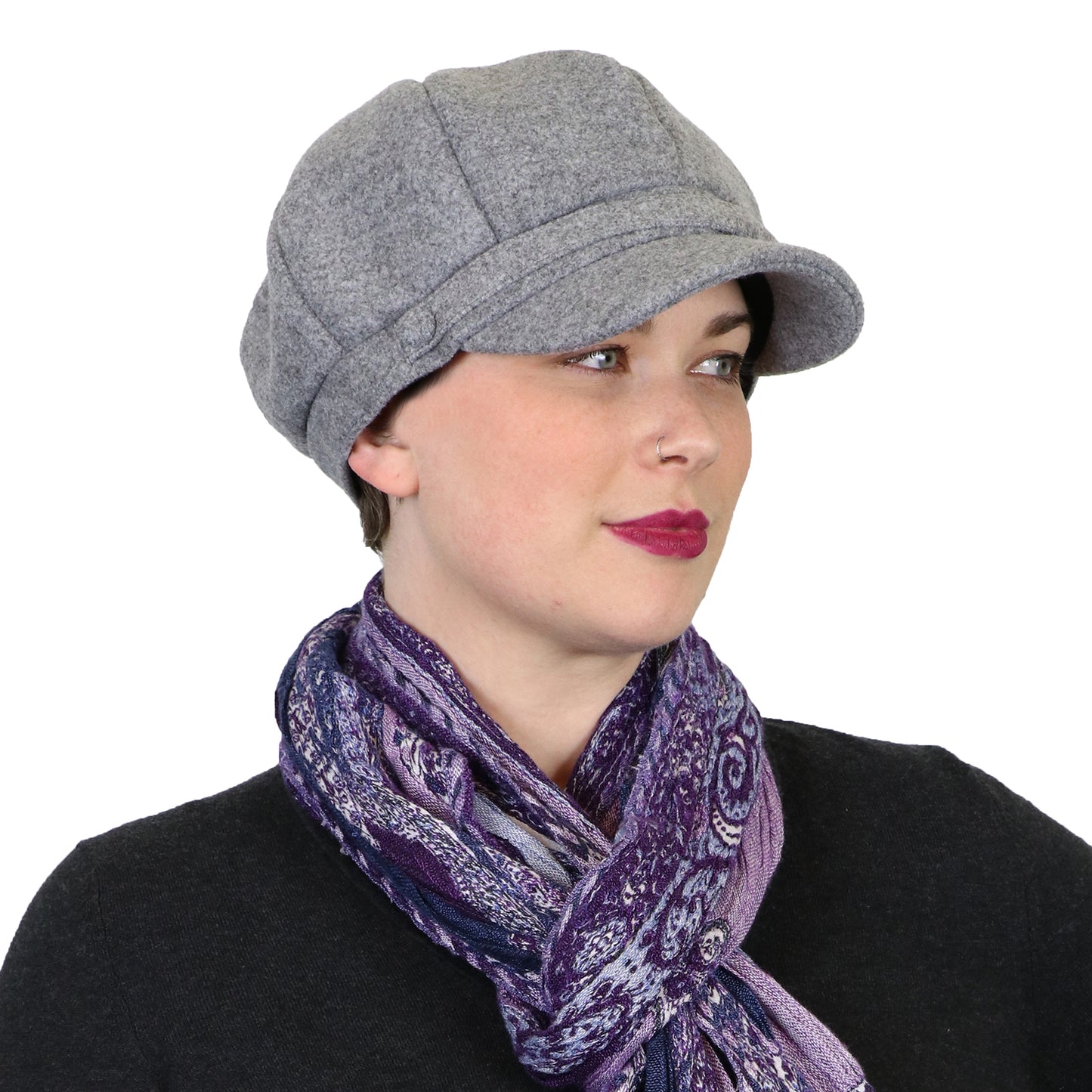 Dylan Newsboy Hat for Women Chemo Headwear Fall & Winter