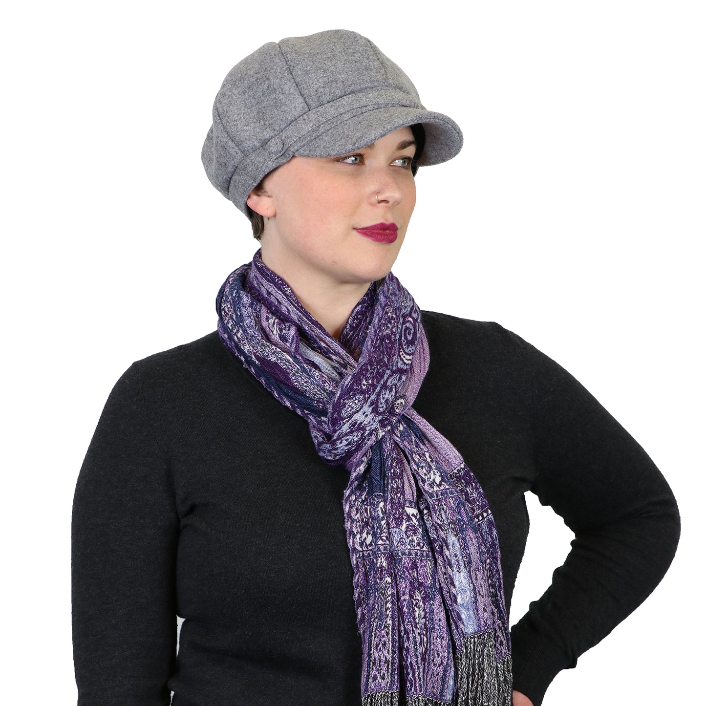Dylan Newsboy Hat for Women Chemo Headwear Fall & Winter