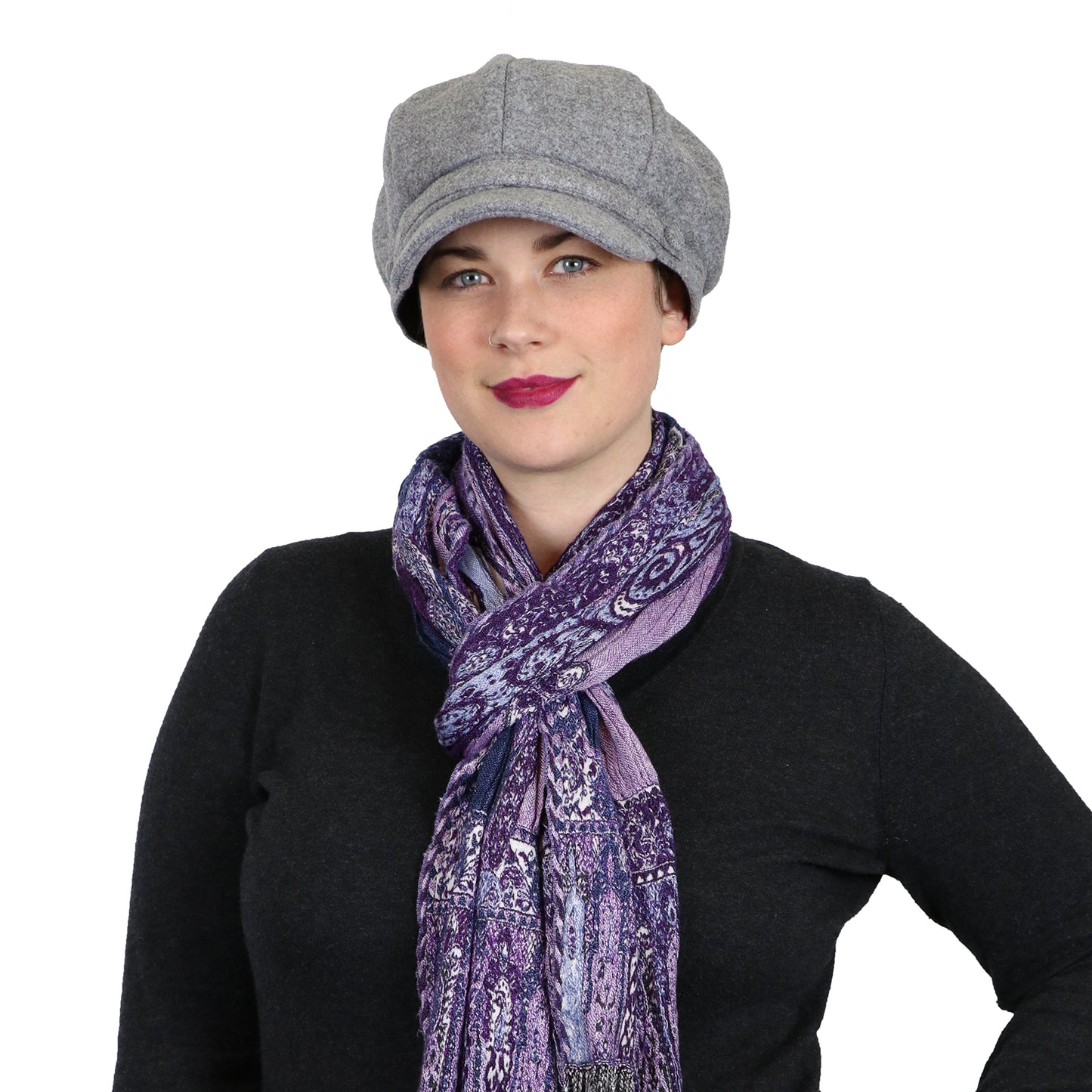 Dylan Newsboy Hat for Women Chemo Headwear Fall & Winter
