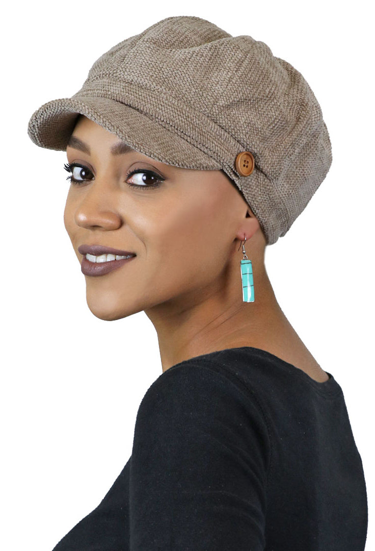 Newsboy Caps for Women Cancer Headwear Chemo Hats Cabbie Hat