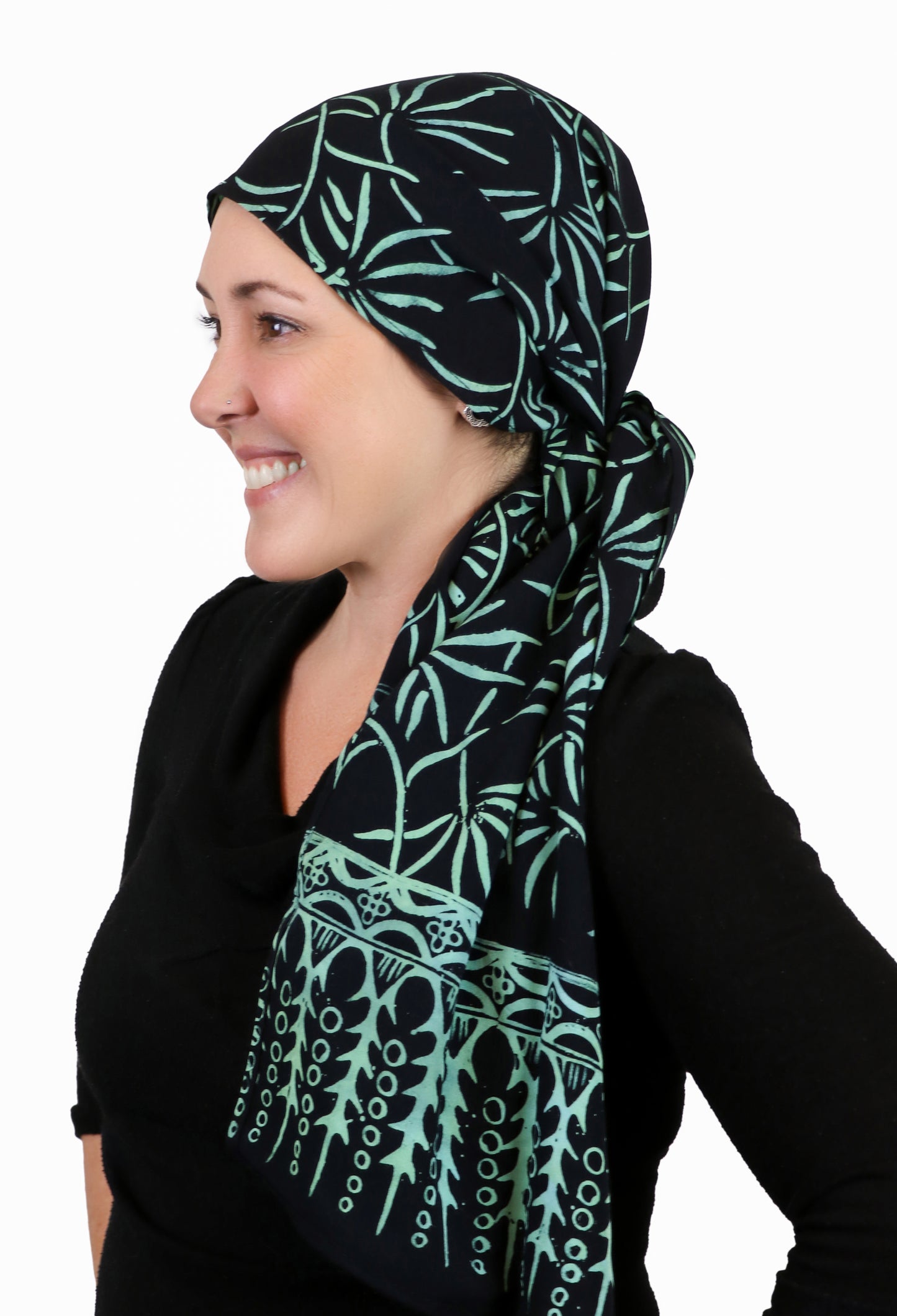 Bali Batik Head Wrap For Women Chemo Scarf Rayon 15" X 60" ALL COLORS