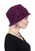 Fleece Flower Cloche Hat For Women