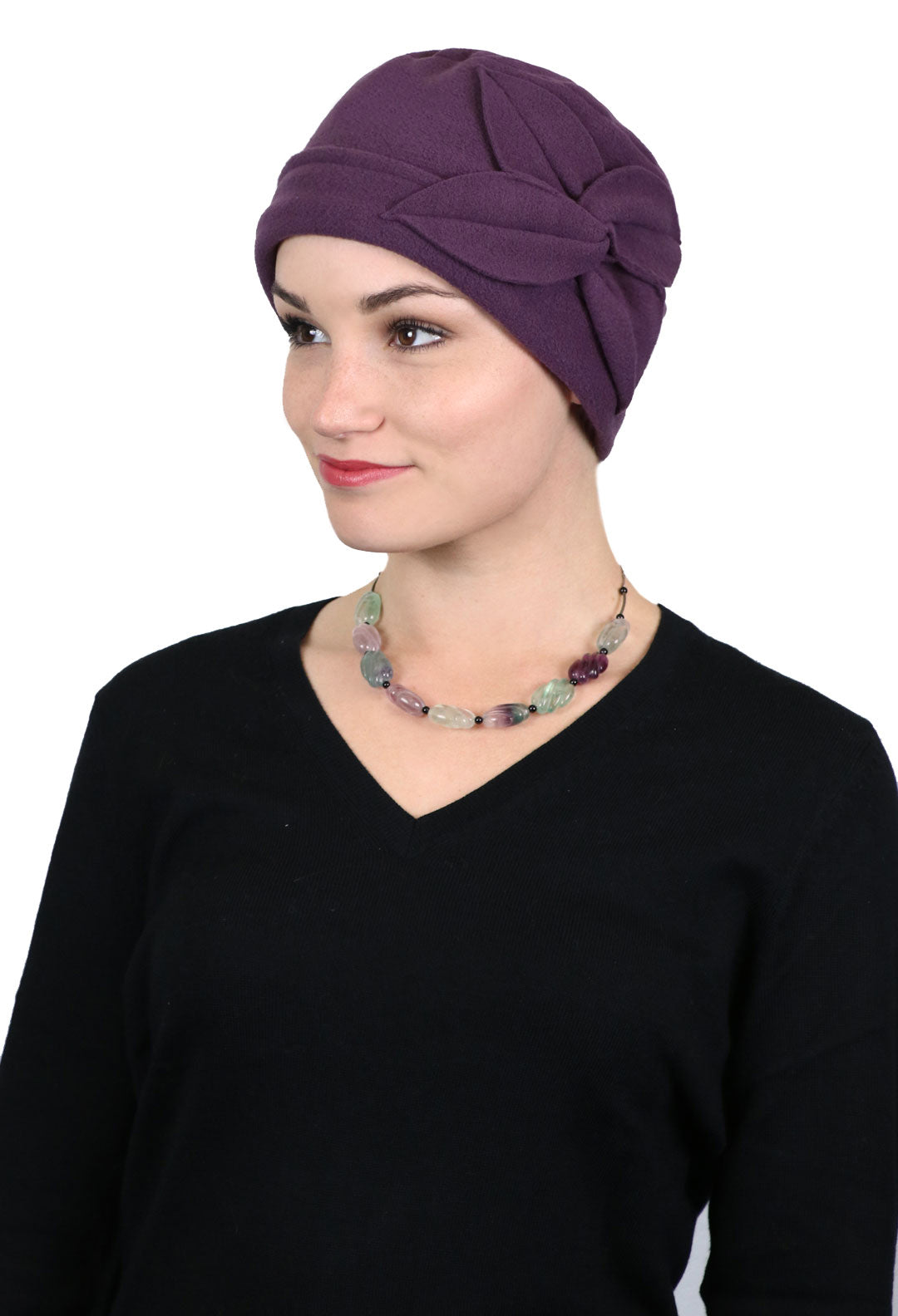 Luxury Fleece Butterfly Beanie Hat for Women