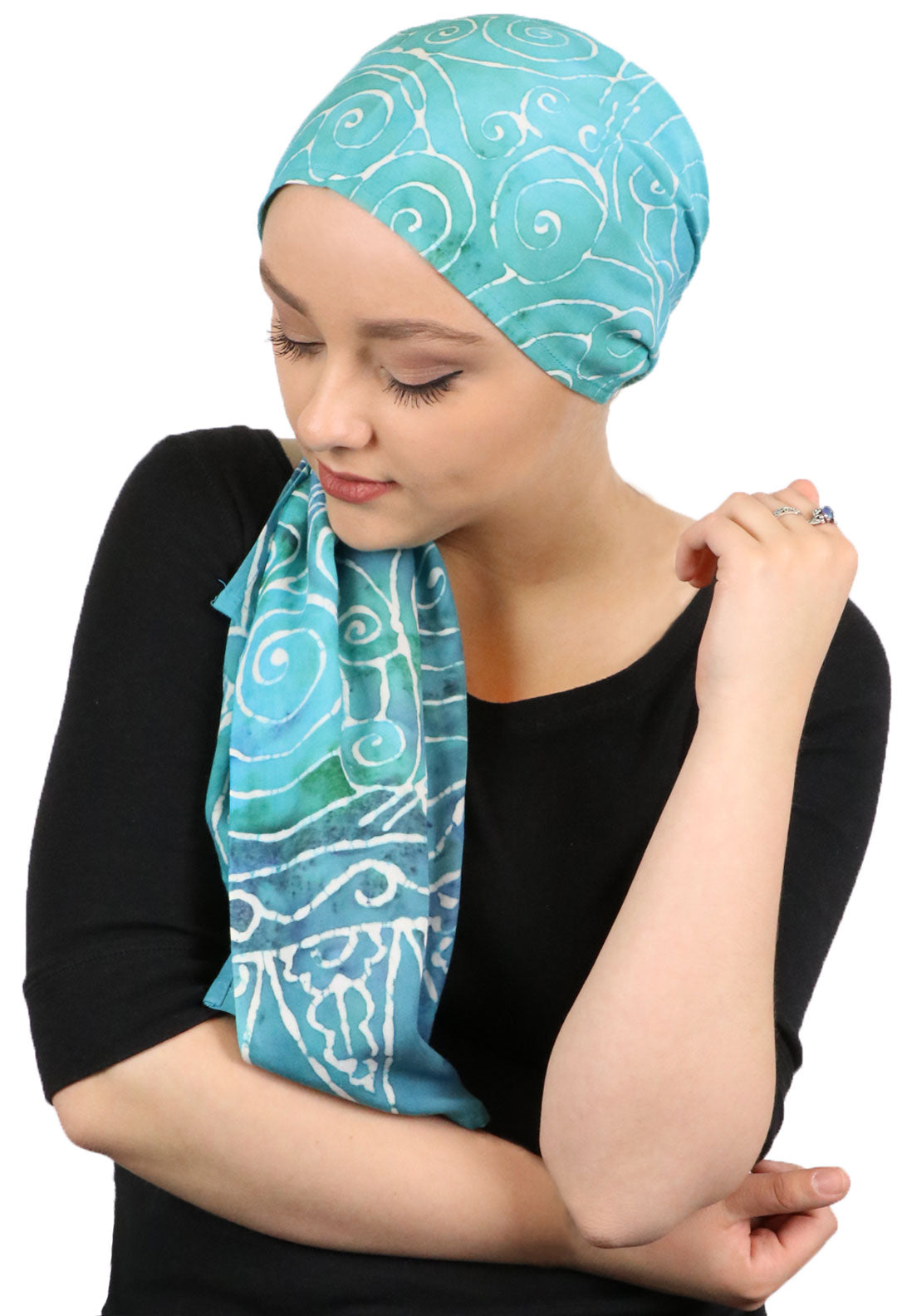 Bali Batik Head Wrap For Women Chemo Scarf Rayon 15" X 60" ALL COLORS