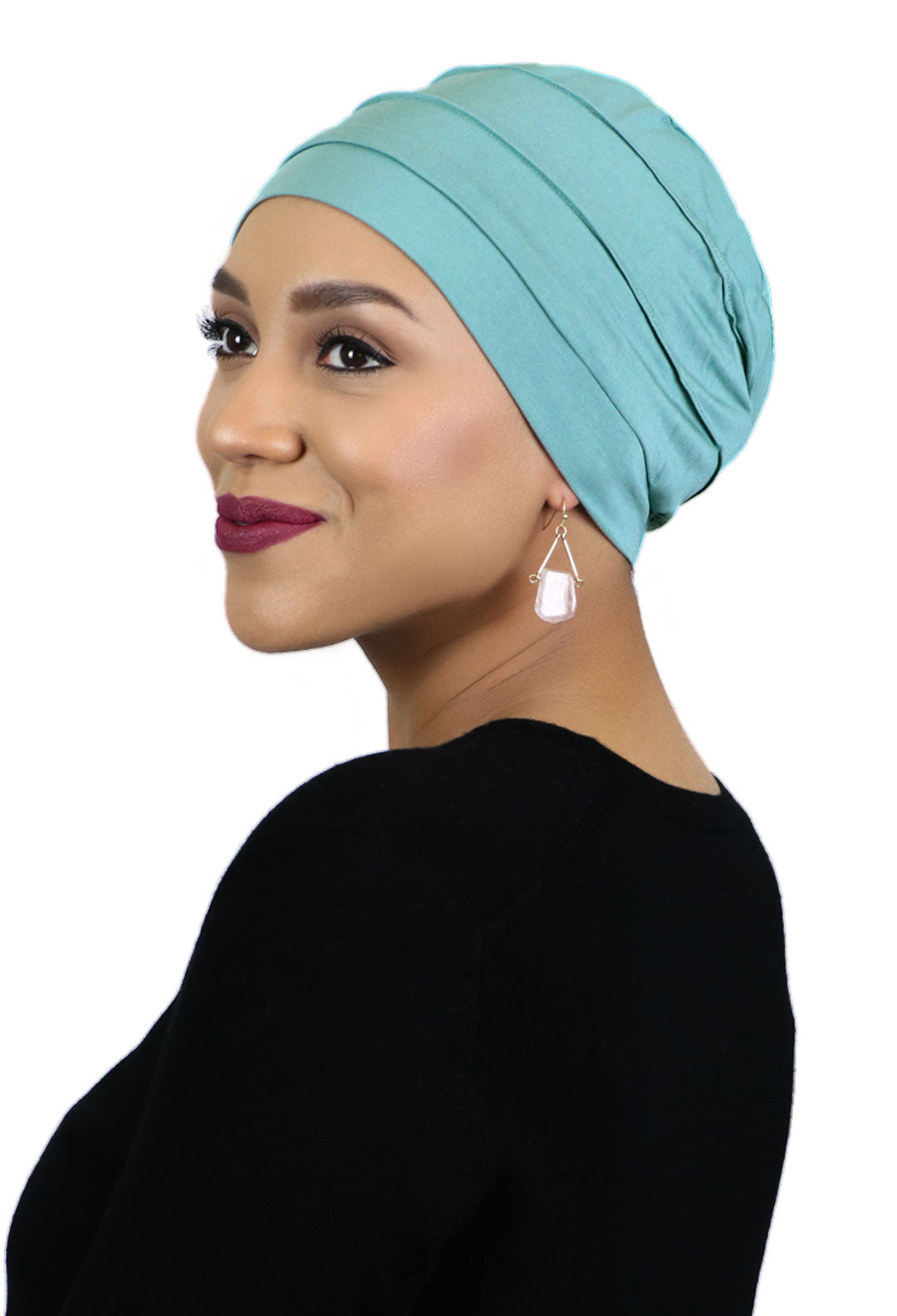 Bamboo 3 Seam Turban Chemo Cap For Cancer Headwear 50+ UPF Sun Protection