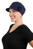 Brighton Newsboy Cap for Chemo Patients Women 100% Cotton 50+ UPF