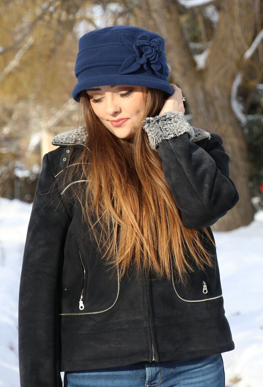 Lizzy Luxury Fleece Cloche Hat for Women CLOSEOUT!