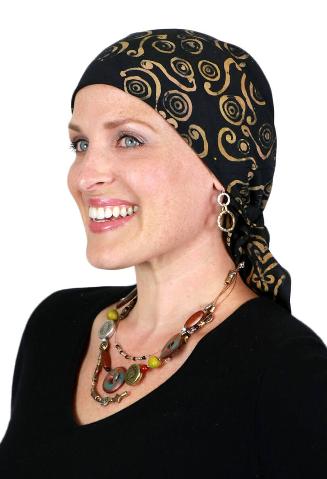 Bali Batik Headscarf Chemo Headwear 50+ UPF Sun Protection 28" x 28"