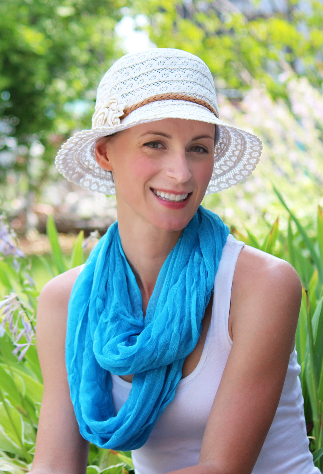 Lovely in Lace Summer Hat For Women for Medium Head Sizes