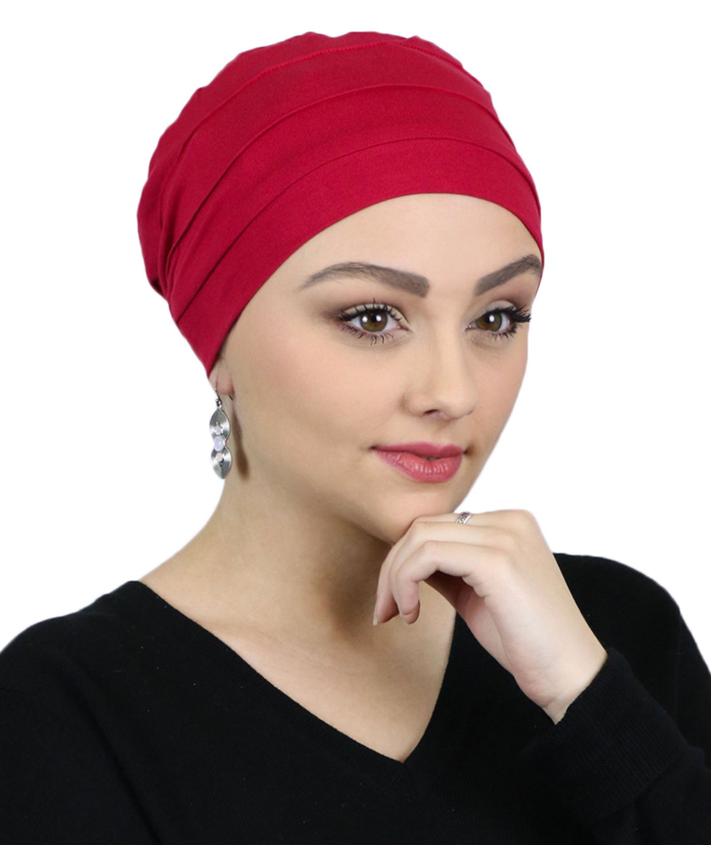 Bamboo 3 Seam Turban Chemo Cap For Cancer Headwear 50+ UPF Sun Protection
