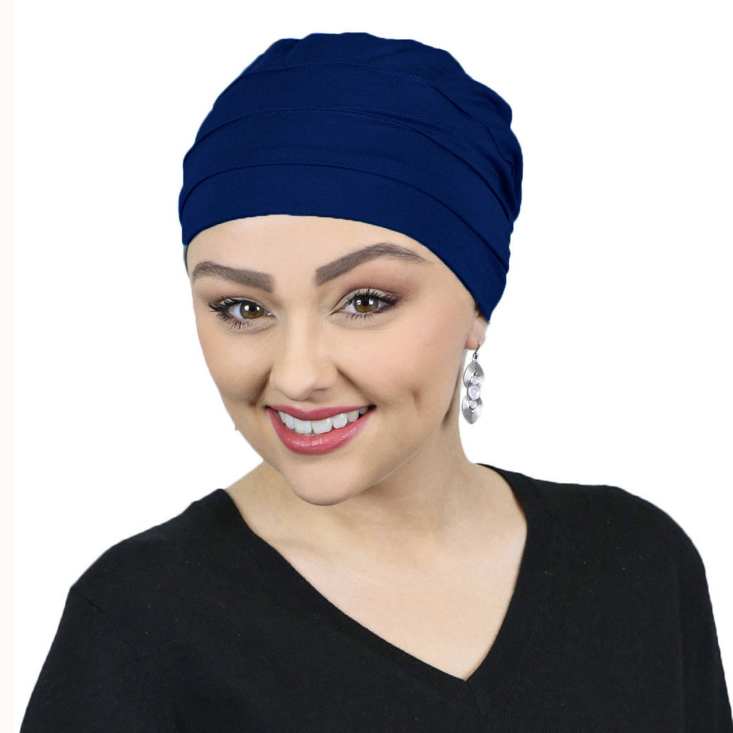 Bamboo 3 Seam Turban Chemo Cap For Cancer Headwear 50+ UPF Sun Protection