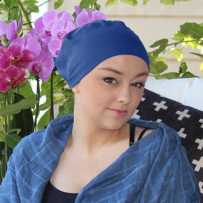 Bamboo Serena Sleep Cap Beanie for Chemo Headwear 50+UPF Sun Protection