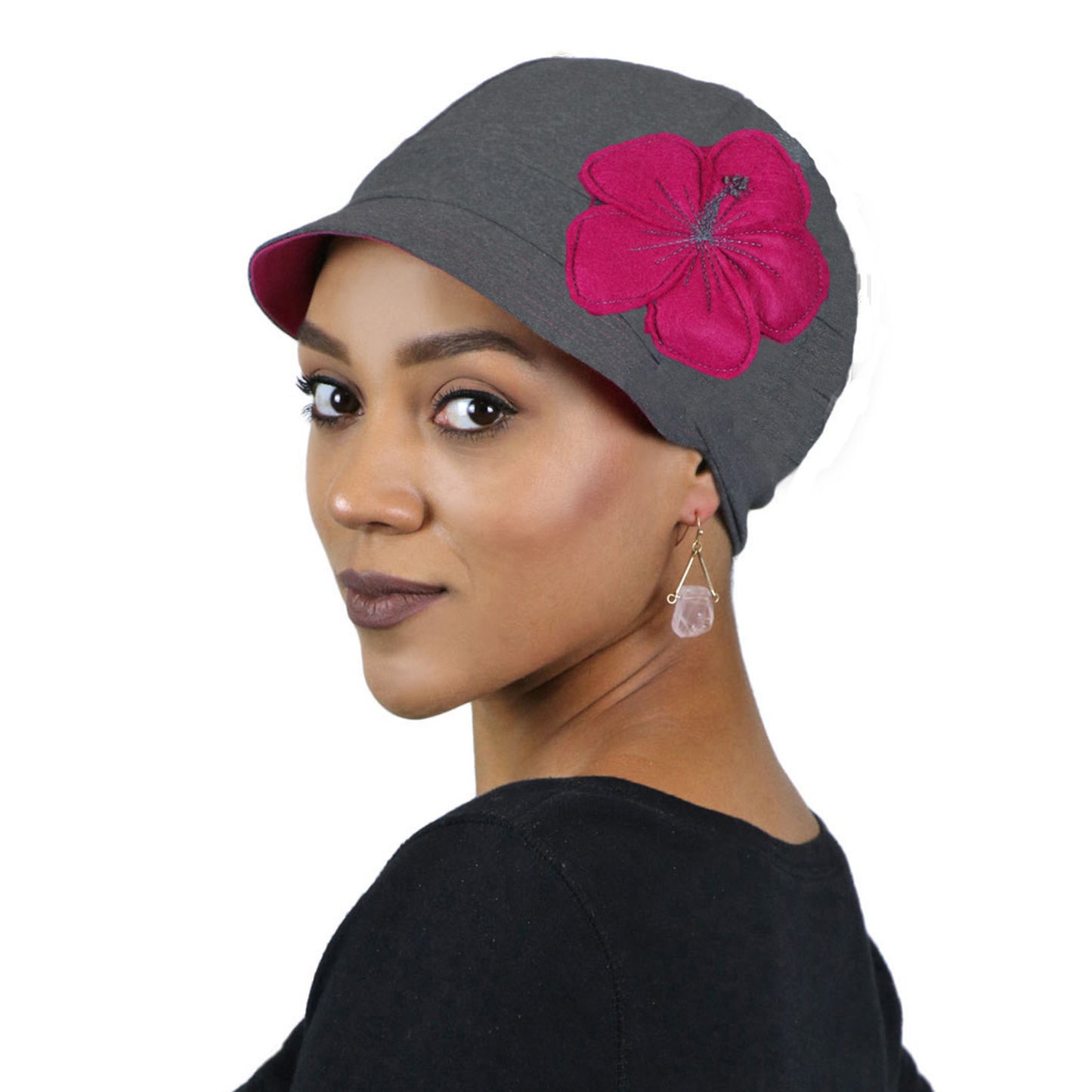 Whimsy Soft Cotton Baseball Cap for Women Chemo Headwear 50+ UPF
