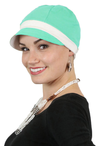 Whimsy Sport Soft Cotton Hat Chemo Headwear All Colors 50+UPF Sun Protection