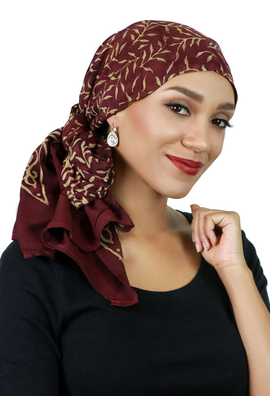 Bali Batik Head Wrap For Women Chemo Scarf Rayon 15" X  60" ALL COLORS