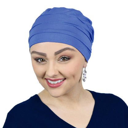 Bamboo 3 Seam Turban Chemo Cap For Cancer Headwear 50+ UPF Sun Protection