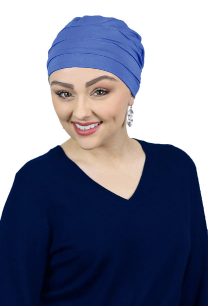 Bamboo 3 Seam Turban Chemo Cap For Cancer Headwear 50+ UPF Sun Protection