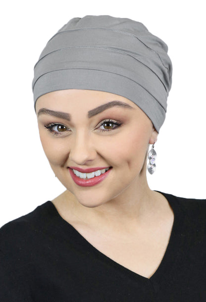 PETITE Bamboo 3 Seam Turban Hat Chemo Headwear for Small Heads 50+ UPF