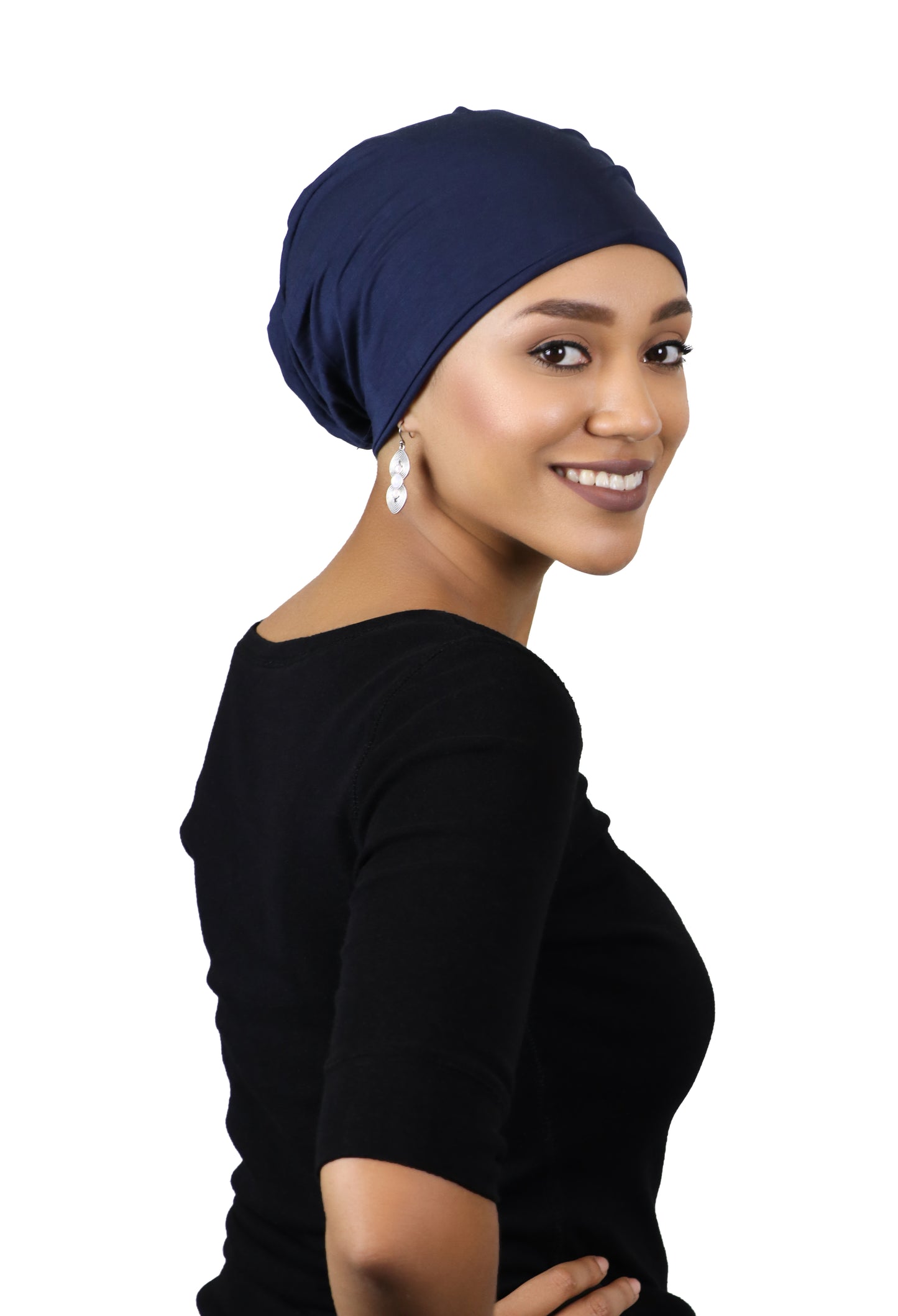 Bamboo Slouchy Beanie Turban Hat Chemo Headwear 50+ UPF Sun Protection