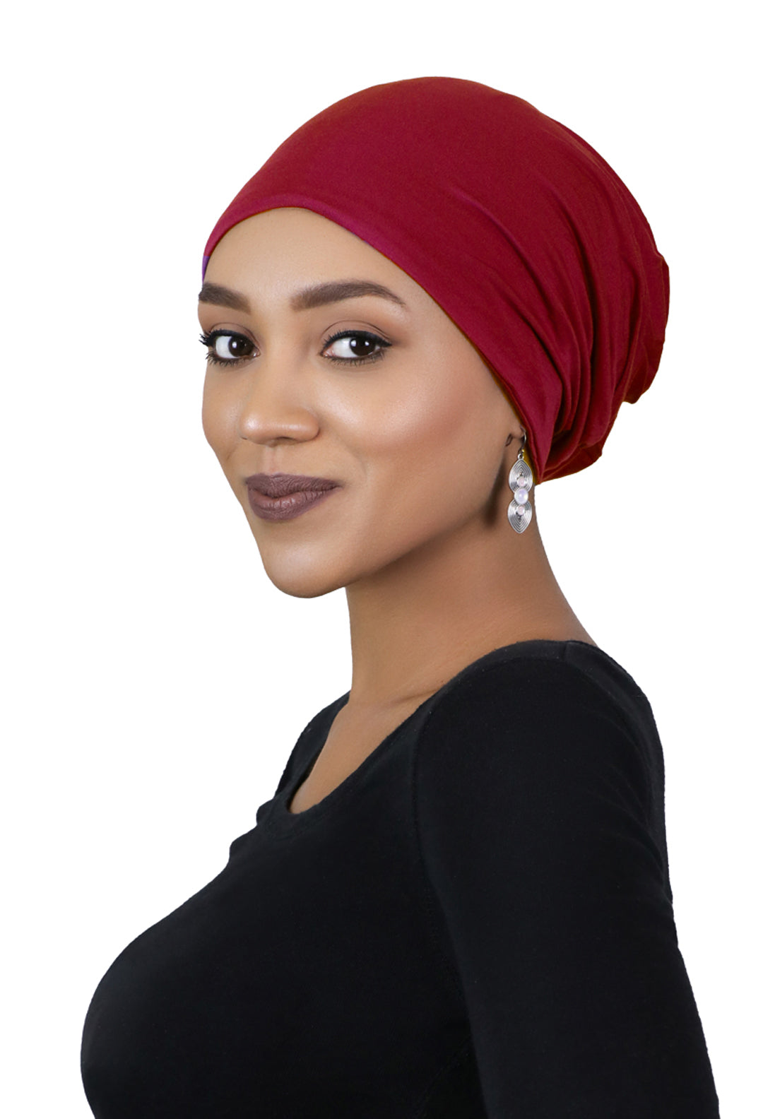 Bamboo Slouchy Beanie Turban Hat Chemo Headwear 50+ UPF Sun Protection