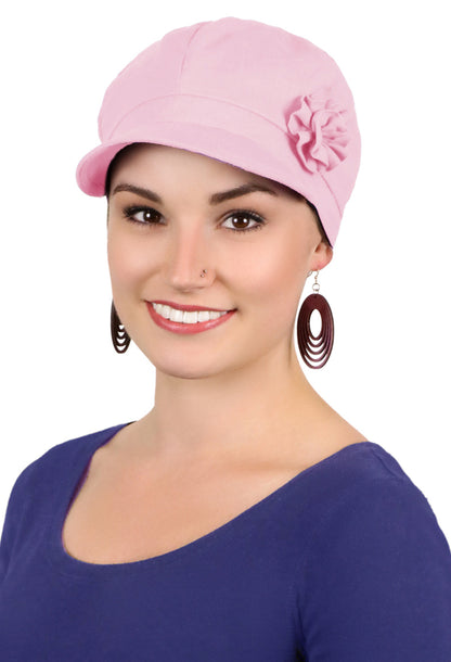 Brighton Newsboy Cap for Chemo Patients Women 100% Cotton 50+ UPF