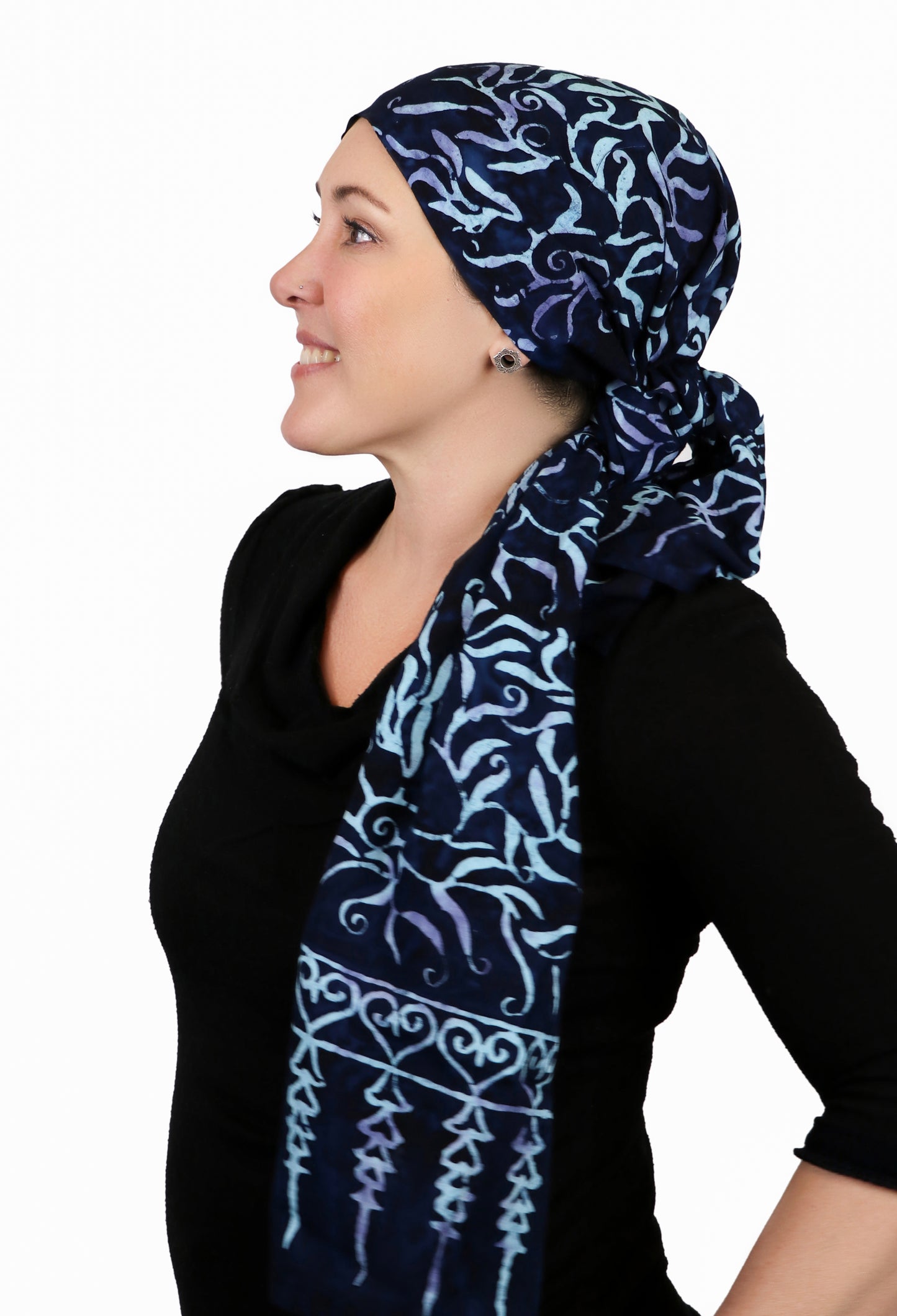 Bali Batik Head Wrap For Women Chemo Scarf Rayon 15" X  60" ALL COLORS