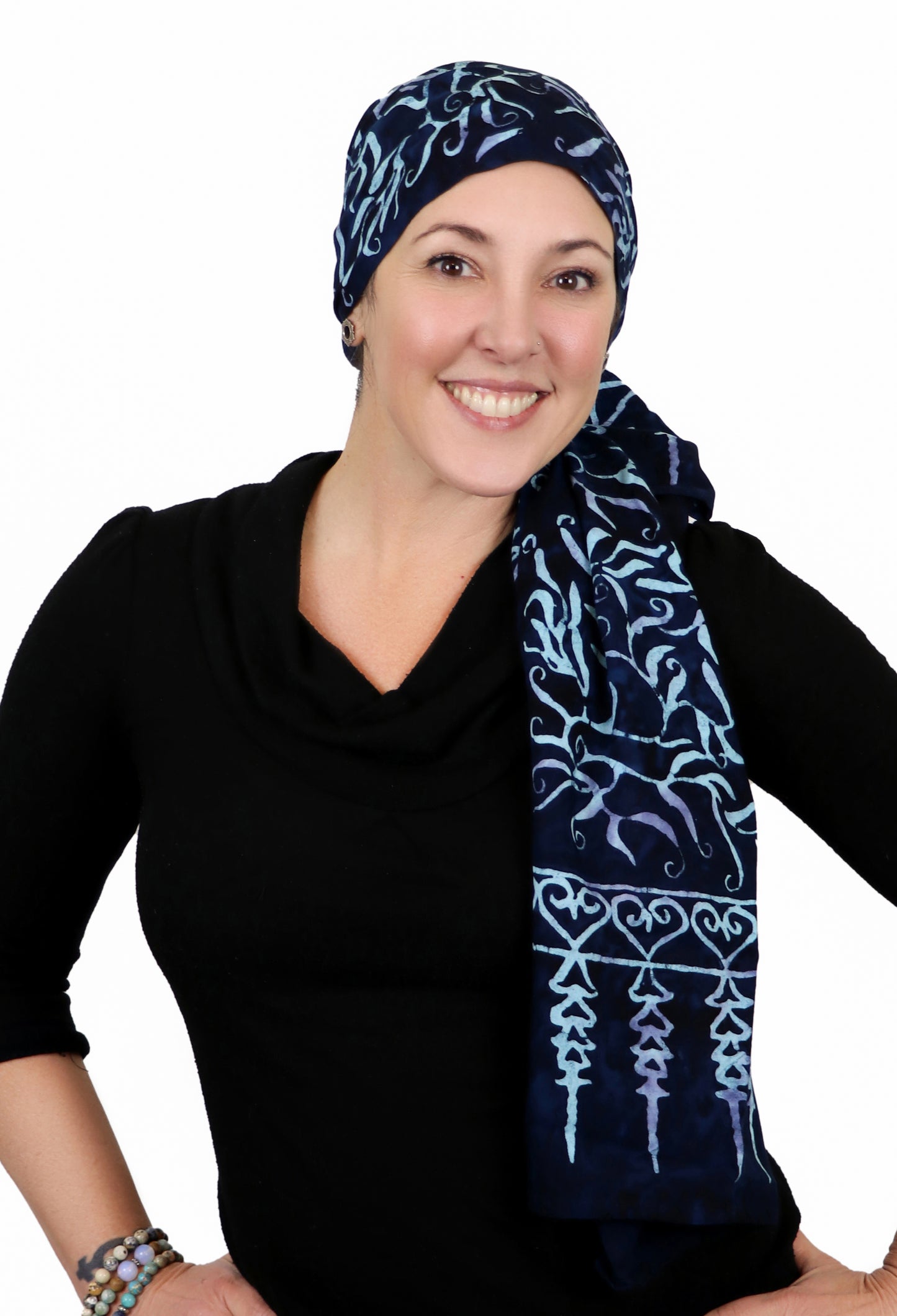 Bali Batik Head Wrap For Women Chemo Scarf Rayon 15" X  60" ALL COLORS