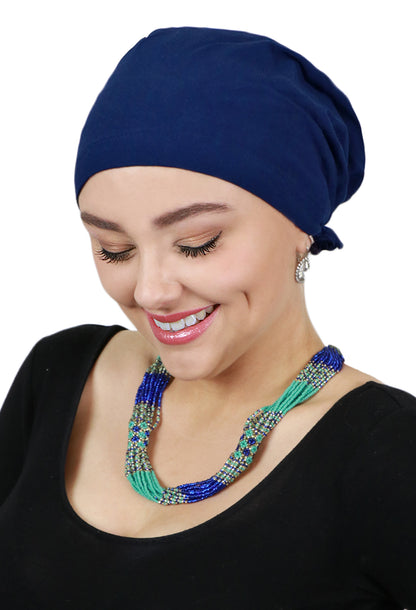 Bamboo Celeste Headscarf Pre Tied Chemo Headwear 50+ UPF Sun Protection
