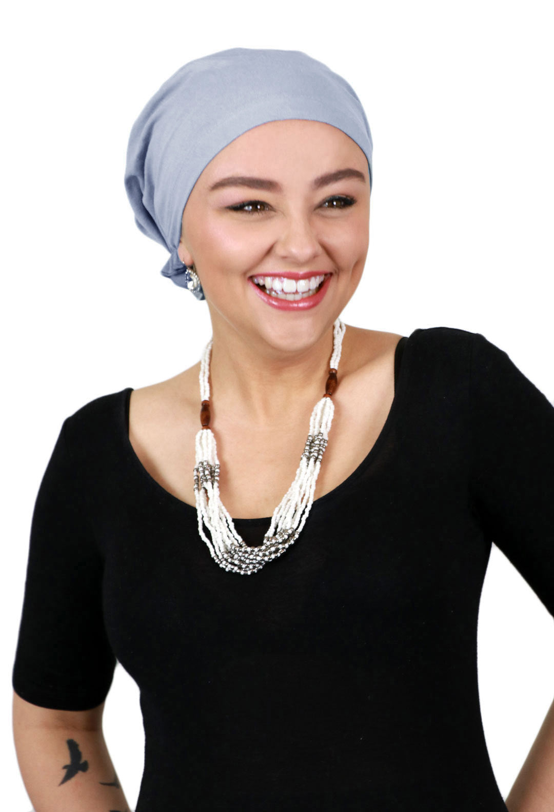 Celeste Cotton Pre Tied Headscarf Chemo Headwear 50+ UPF