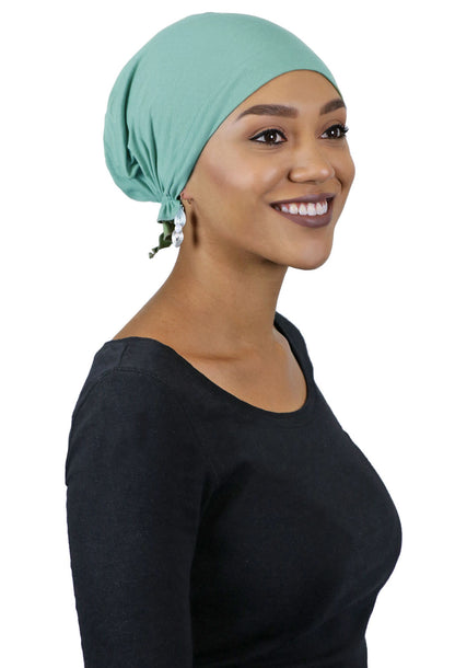 Celeste Cotton Pre Tied Headscarf Chemo Headwear 50+ UPF