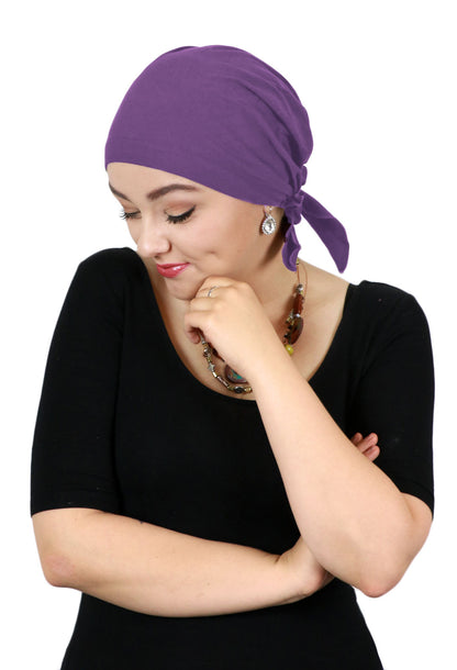 Celeste Cotton Pre Tied Headscarf Chemo Headwear 50+ UPF