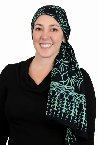 Bali Batik Head Wrap For Women Chemo Scarf Rayon 15" X  60" ALL COLORS