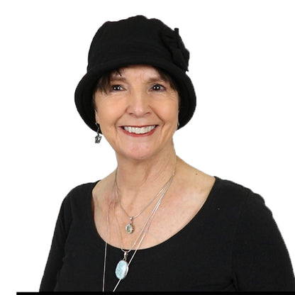 Gatsby Combed Cotton Cloche Hat for Women Chemo Headwear 50+ UPF