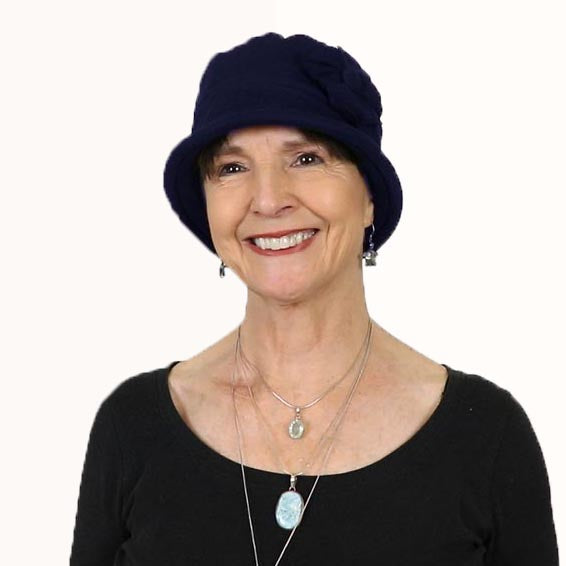 Gatsby Combed Cotton Cloche Hat for Women Chemo Headwear 50+ UPF
