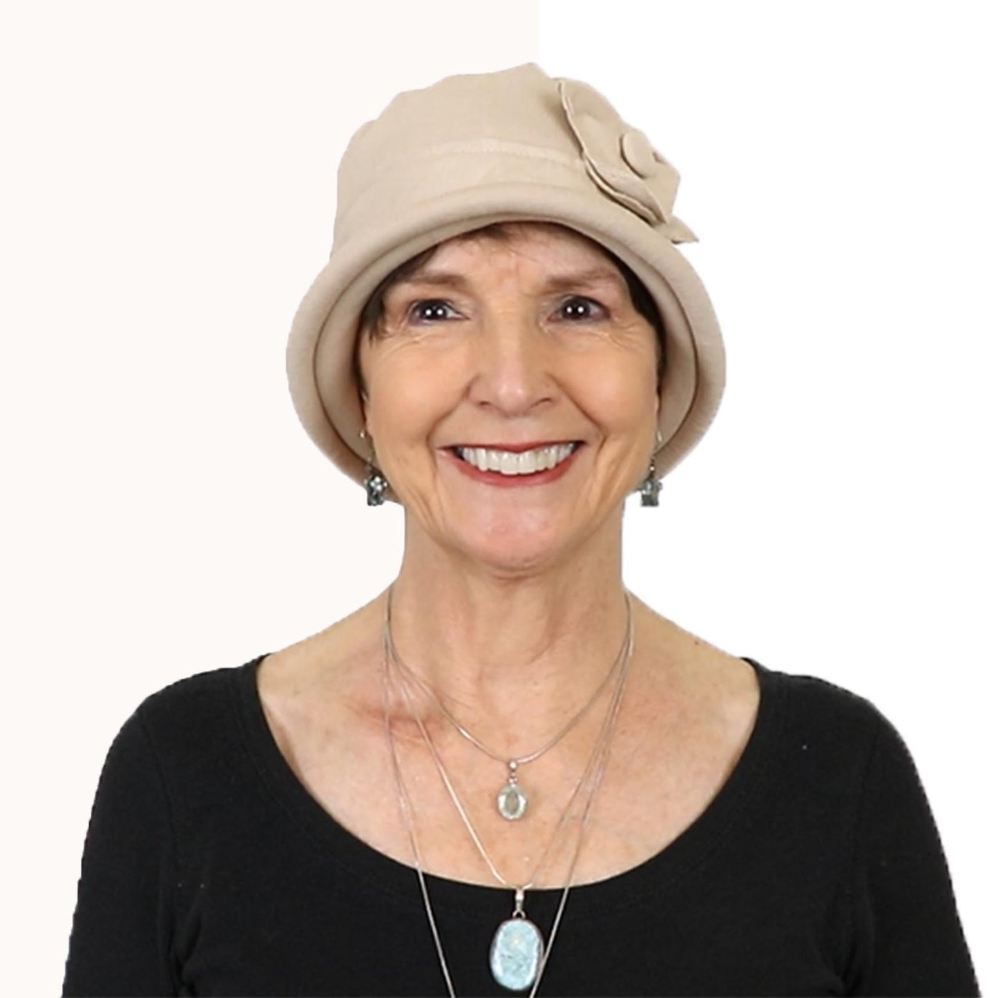 Gatsby Combed Cotton Cloche Hat for Women Chemo Headwear 50+ UPF