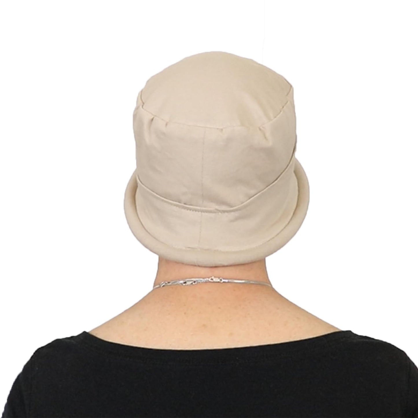 Gatsby Combed Cotton Cloche Hat for Women Chemo Headwear 50+ UPF