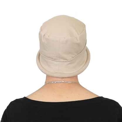 Gatsby Combed Cotton Cloche Hat for Women Chemo Headwear 50+ UPF