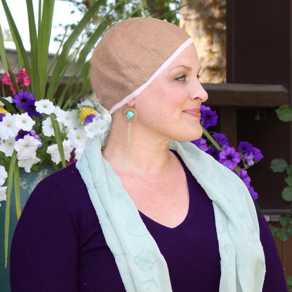 Cool Wick Scarf Pad Chemo Headwear Moisture Wicking Small or Medium Heads
