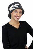 Lady Rose Fleece Cloche Hat For Women